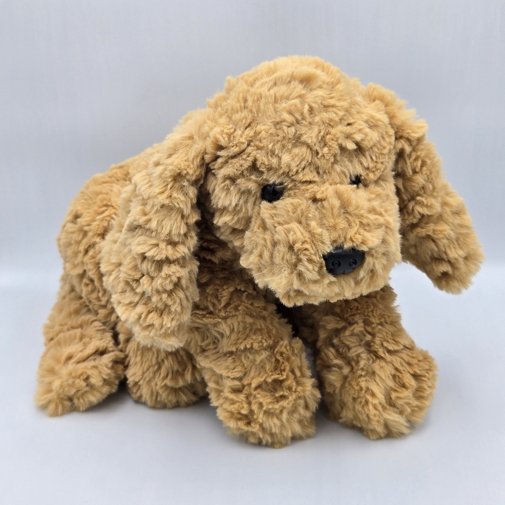 Gund Muttsy Dog Large 15” Plush Tan Golden Retriever Doodle Suede Paws 6047799